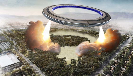 فيديو وصور المقر الفضائي الجديد لشركة ابل يستمد طاقته من الشمس صورة رقم 3