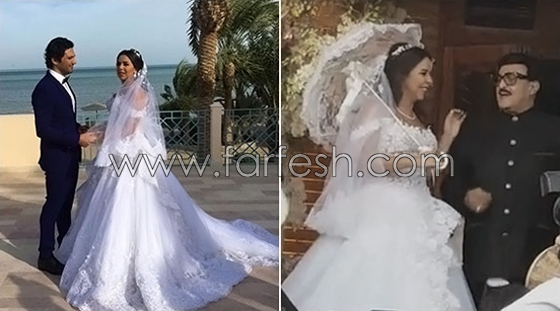 صور فساتين زفاف فنانات دخلن القفص الذهبي هذا العام.. أيها الأجمل؟ صورة رقم 4