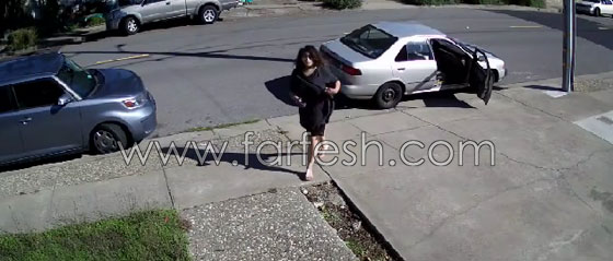 بالفيديو.. فتاة تسرق الطرود البريدية من امام المساكن صورة رقم 2