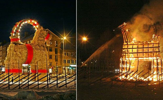 حرق تيس الميلاد في عامه الـ 50 صورة رقم 2