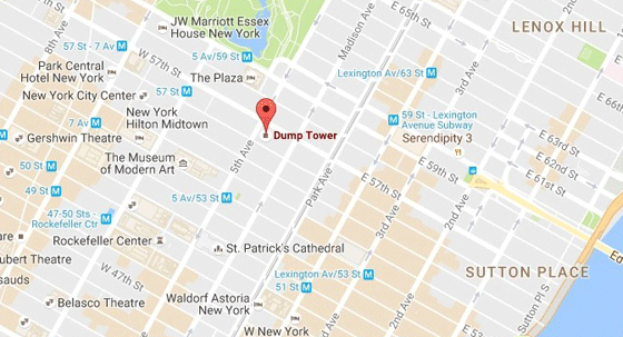 غوغل تحول برج ترامب الى مكب للنفايات في خرائطها.. صور صورة رقم 2