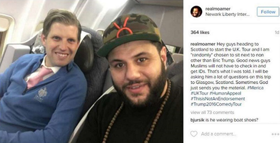 شاب فلسطيني يجلس بجانب ابن ترامب في الطائرة.. فاي حديث دار بينهما؟ صورة رقم 2