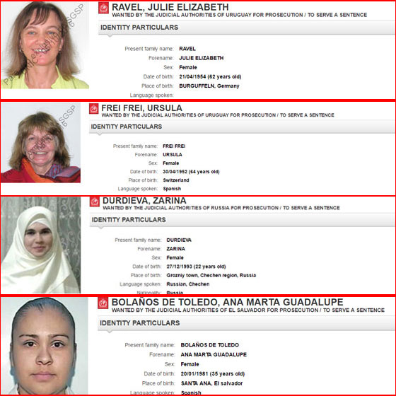 صور اخطر المطلوبين الذين يلاحقهم لإنتربول بينهم سيدات عربيات! صورة رقم 6