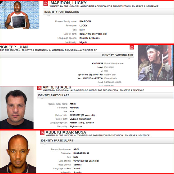 صور اخطر المطلوبين الذين يلاحقهم لإنتربول بينهم سيدات عربيات! صورة رقم 9