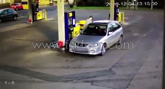 فيديو مثير.. سائق يدهس عاملة في محطة وقود عمدا ويفر هاربا صورة رقم 1