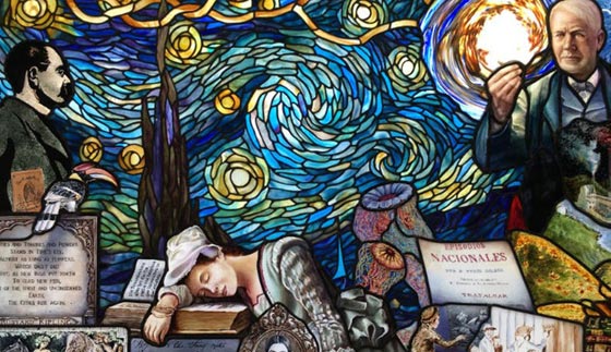 60 الف لوحة زجاجية تعكس تاريخ تطور المعرفة واصل البشرية صورة رقم 7