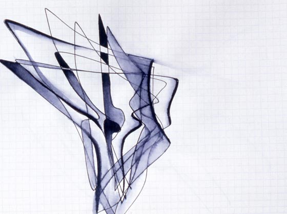 معرض للأعمال الفنية النادرة للمهندسة الراحلة زهاء حديد في لندن صورة رقم 3