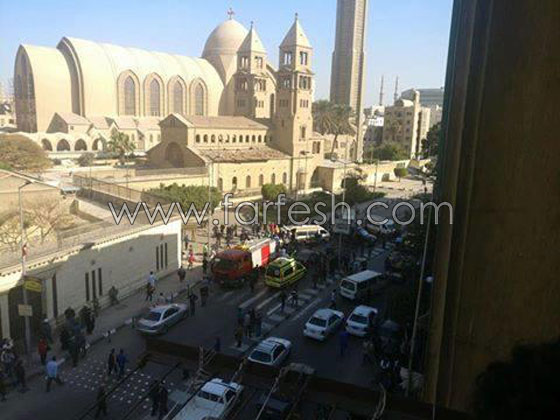 فيديو مروع يظهر لحظة تفجير كاتدرائية العباسية بالقاهرة صورة رقم 1