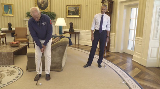 اوباما يخرج مهزوما من البيت الابيض.. في الغولف ايضا! فيديو صورة رقم 4