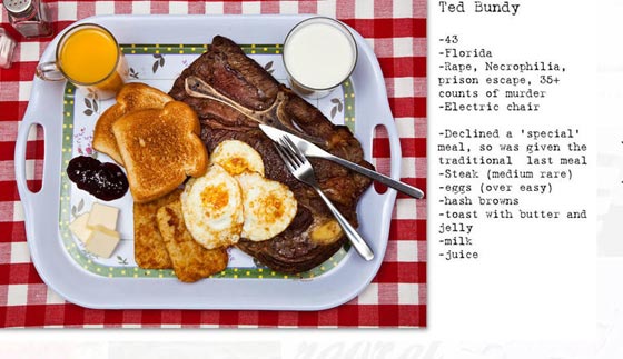 صور الوجبات الاخيرة التي طلبها المحكوم عليهم بالاعدام صورة رقم 7