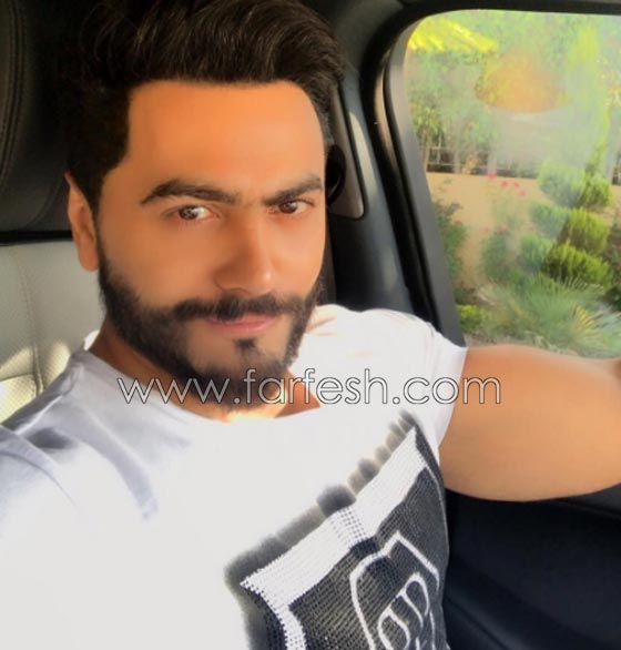 صور تامر حسني يغني لزوجته الشقراء الجميلة بسمة بوسيل متغزلا بها صورة رقم 12