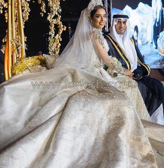  فيديو وصور بلقيس مع عريسها السعودي في حفل زفاف اسطوري صورة رقم 10