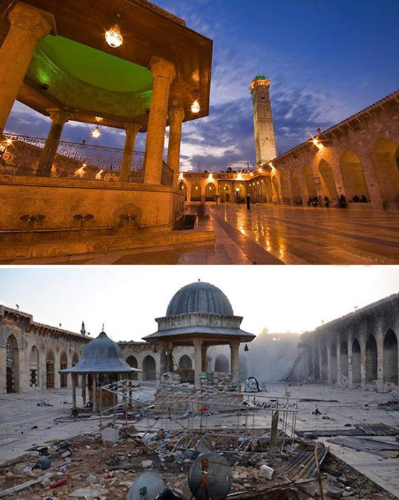 صور مفجعة.. 24 موقعا في سوريا قبل وبعد الحرب  صورة رقم 1