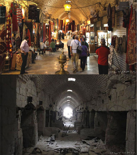 صور مفجعة.. 24 موقعا في سوريا قبل وبعد الحرب  صورة رقم 8