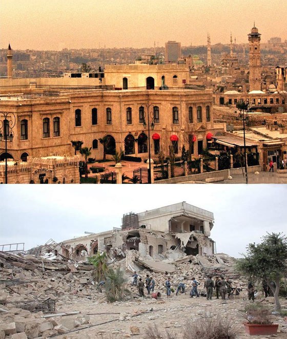 صور مفجعة.. 24 موقعا في سوريا قبل وبعد الحرب  صورة رقم 9