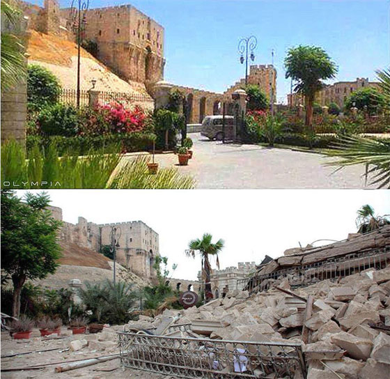 صور مفجعة.. 24 موقعا في سوريا قبل وبعد الحرب  صورة رقم 24