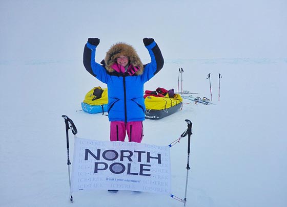 صور اصغر فتاة مغامرة تصل الى القطب الشمالي    صورة رقم 14