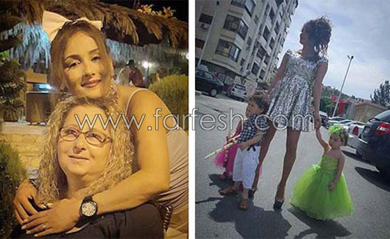 صور كنده حنا تلهو مع توأمها وابنها الاكبر وتوجه رسالة لجمهورها صورة رقم 1