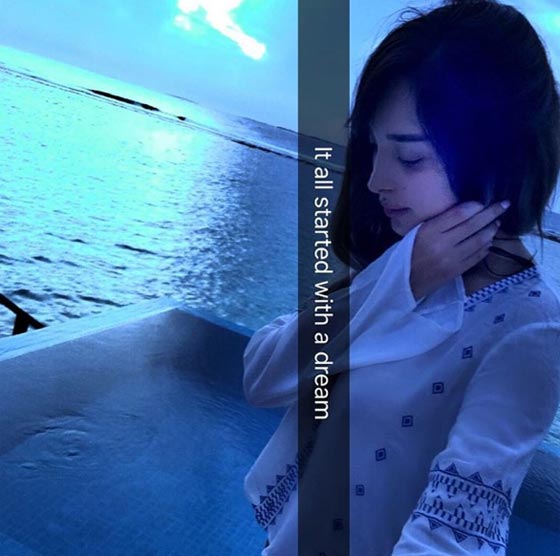 صور تامر حسني مع زوجته بسمة بوسيل على شواطئ المالديف صورة رقم 4