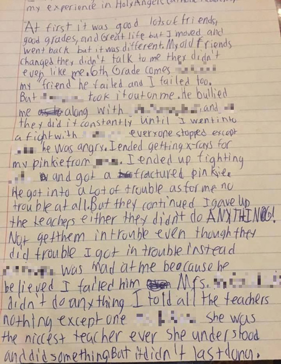 وصية طفل منتحر للاهالي.. احضنوا ابناءكم كل يوم صورة رقم 2