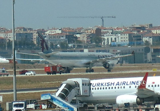 طائرة قطرية تهبط اضطراريا في اسطنبول بعد اصطدامها بطائر صورة رقم 5
