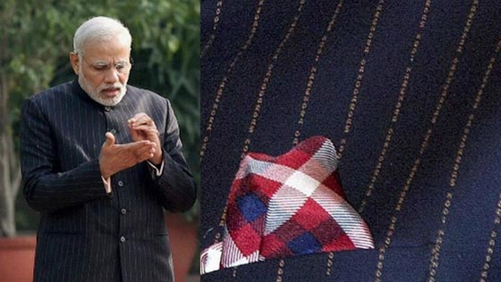  بدلة رئيس الوزراء الهندي تدخل غينيس بسبب السخرية منها صورة رقم 2