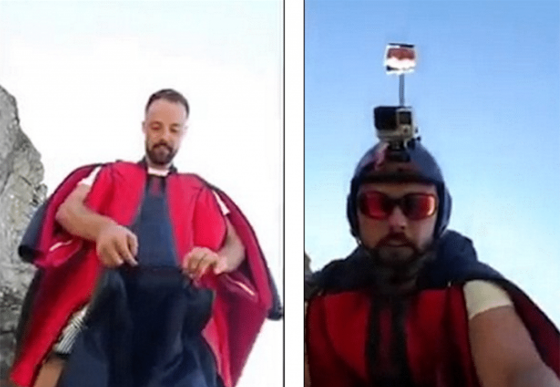 شاهد كيف لقي المغامر الطائر حتفه على جبال الالب صورة رقم 1 شاهد كيف لقي المغامر الطائر حتفه على جبال الالب صورة رقم 1