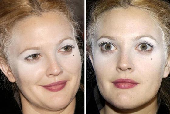 صور نجمات عالميات بمكياج كارثي بينهن كيم كاردشيان وانجلينا جولي صورة رقم 16