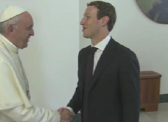  ما هي الافكار التي ناقشها البابا فرنسيس مع مؤسس فيسبوك؟ صورة رقم 1