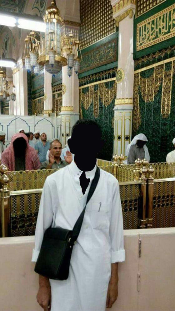 ما حقيقة ظهور رجل بدون ملامح في الروضة الشريفة بالحرم المكي؟ صورة رقم 3