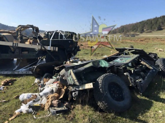 تحطم عربات همر للجيش الامريكي في انزال جوي فاشل.. فيديو صورة رقم 6