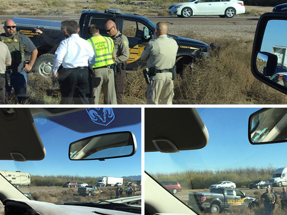 شرطي ينقذ امرأة مغتصبة في محطة وقود فتسرق سيارته وتهرب! فيديو صورة رقم 1