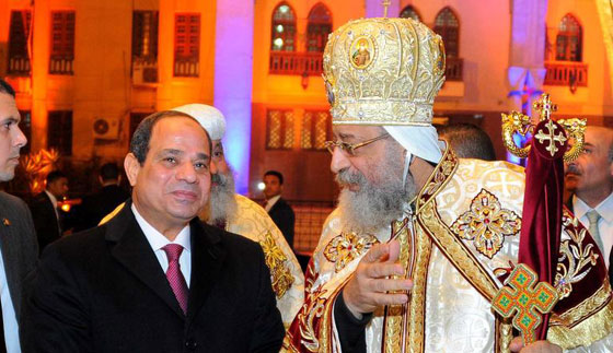 السيسي يهنئ البابا تواضروس ويعلن عن بناء اكبر كنيسة ومسجد متجاورين صورة رقم 5