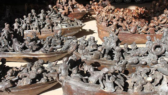 لبنانية تحول شظايا القذائف إلى منحوتات فريدة صورة رقم 5