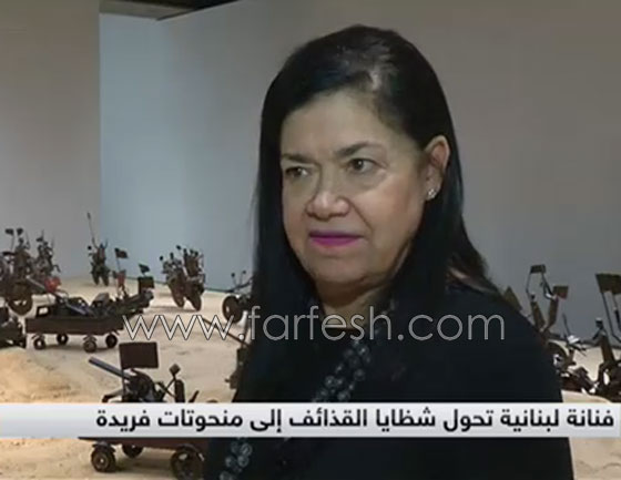 لبنانية تحول شظايا القذائف إلى منحوتات فريدة صورة رقم 20