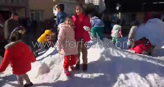 شاحنات محملة بالثلوج لإسعاد الأطفال في تركيا صورة رقم 16
