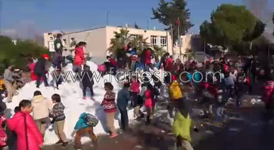 شاحنات محملة بالثلوج لإسعاد الأطفال في تركيا صورة رقم 17