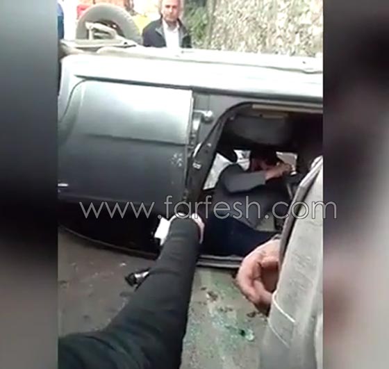 فيديو مثير: أحمد السقا يخاطر بحياته وينقذ فتاة انقلبت سيارتها صورة رقم 3