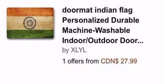 الهند تجبر موقع أمازون بتوقيف بيع سجاد بلون العلم الهندي  صورة رقم 2