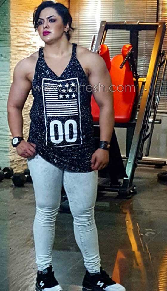 حبس بطلة كمال اجسام ايرانية لانها استعرضت عضلاتها! صور صورة رقم 15