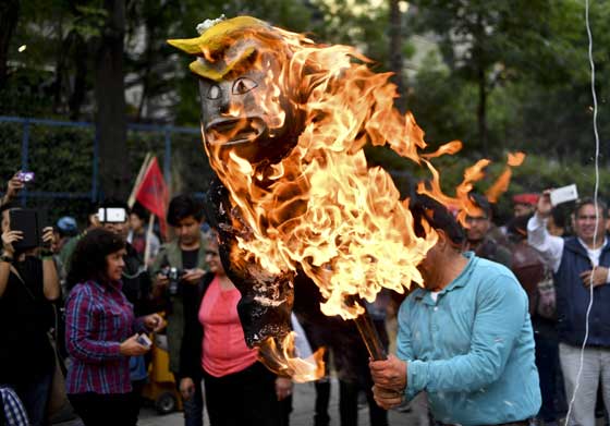 ترامب رئيس للمنقسمين.. بين مناصرين له ومحتجين في الشوارع صورة رقم 5