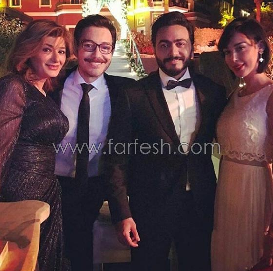  صور زفاف كندة علوش وعمرو يوسف بحضور اهل الفن صورة رقم 6