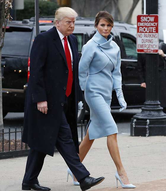 ميلانيا ترامب تستحضر جاكلين كينيدي بمعطف يحمل مسحة الستينيات صورة رقم 3