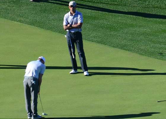 هكذا قضى اوباما يومه الاول بعد تركه الرئاسة صورة رقم 4