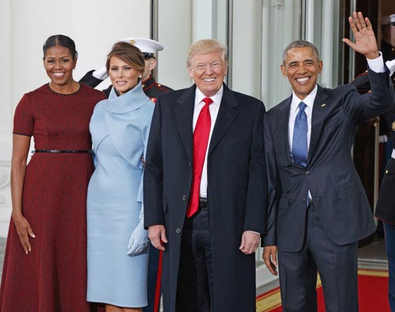 فيديو يقارن بين تعامل اوباما وترامب كل مع زوجته اثناء حفل التنصيب صورة رقم 2