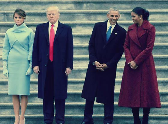 فيديو يقارن بين تعامل اوباما وترامب كل مع زوجته اثناء حفل التنصيب صورة رقم 1