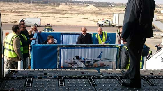 صور مذهلة.. مشروع نقل فتاة مصرية تزن نصف طن الى الهند بطائرة شحن صورة رقم 9