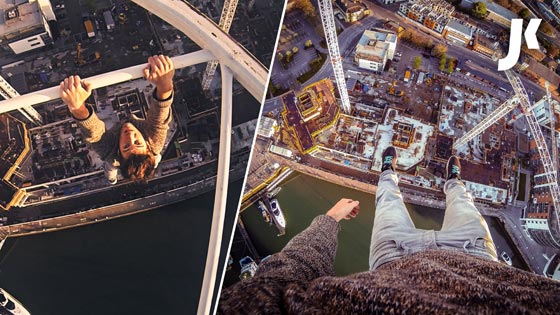 بعد السيلفي القاتل لفتاة روسية.. شاهد مجنون آخر يخاطر بحياته في دبي صورة رقم 2