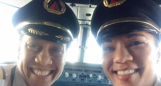  دخلتا تاريخ الطيران.. دون وستيفاني تقودان رحلة داخلية بامريكا صورة رقم 2