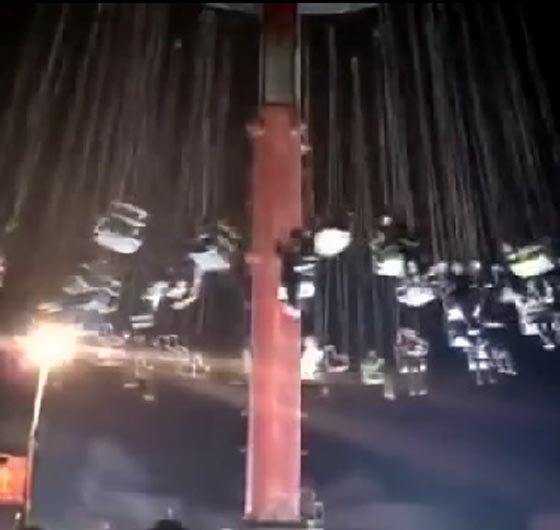 فيديو مروع.. لحظة انهيار لعبة في ملاهي تحمل العشرات وتوقع اصابات صورة رقم 1